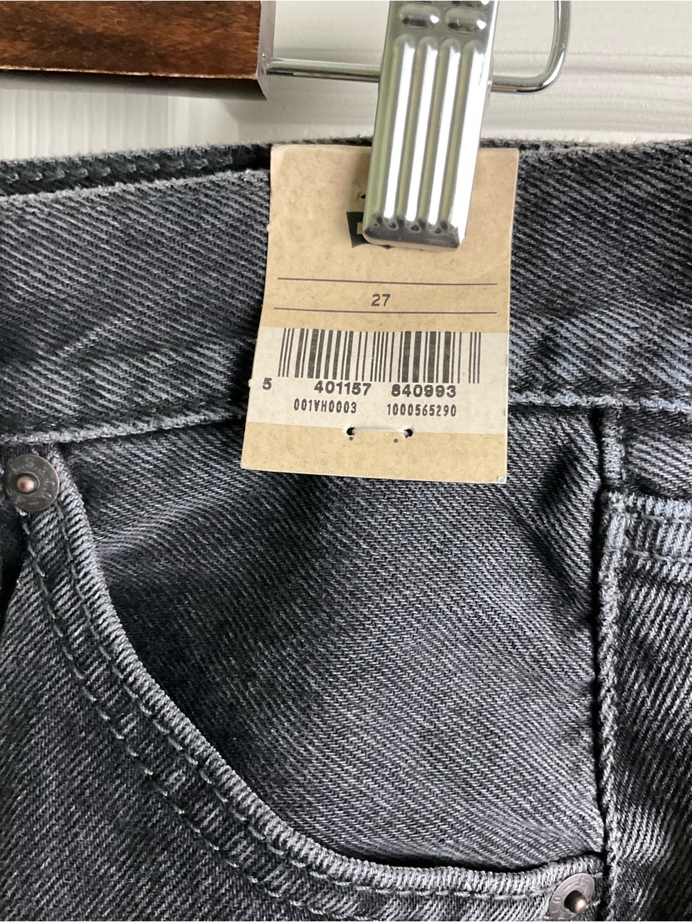 Levi’s Black High-Waist Denim Pencil Skirt New - Picture 7 of 7